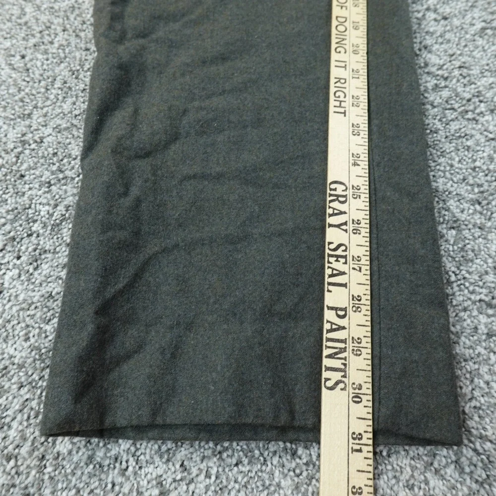 Wool‎ Cashmere Pants Mens 34X31 Gray Chino Trouser Dress Slacks Pleated Italy 48
